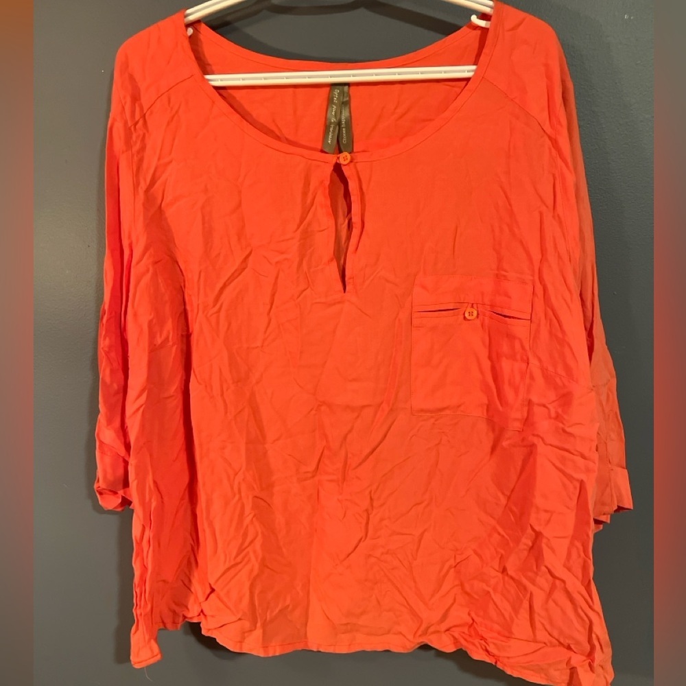 Penningtons Women's Coral Top 2X